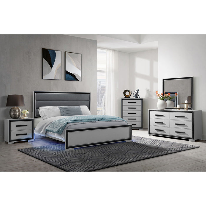 Adelaide - Nightstand - Gray / Black