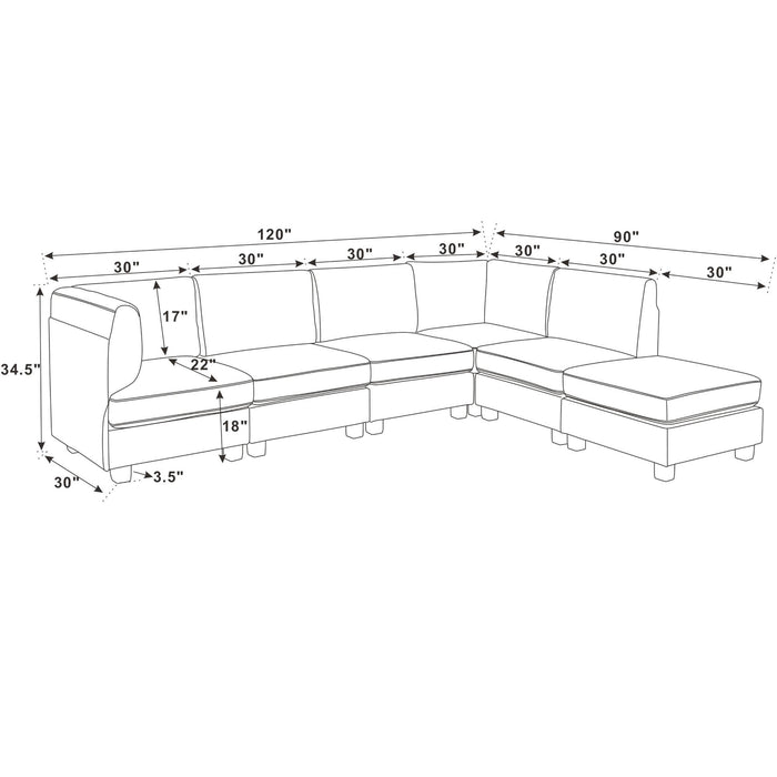 Upholstered Modular Sectional