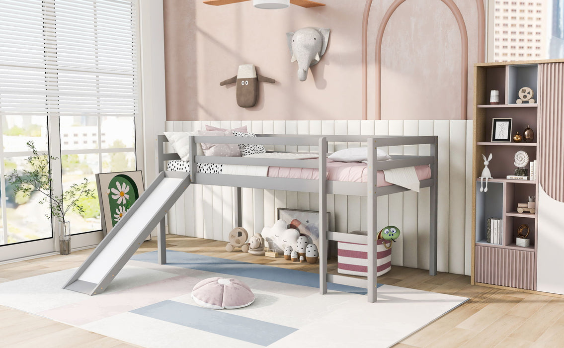 Loft Bed With Slide, Multifunctional Design