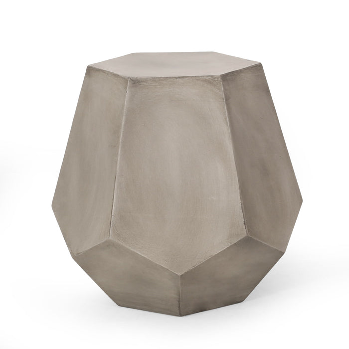 Outdoor Calgary Side Table - Light Gray