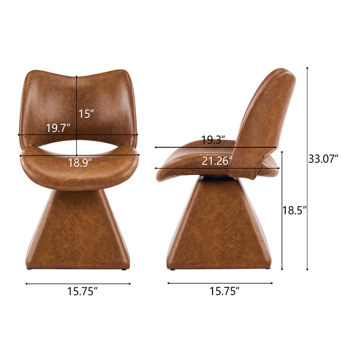 Modern Swivel Dining Chair With High Back