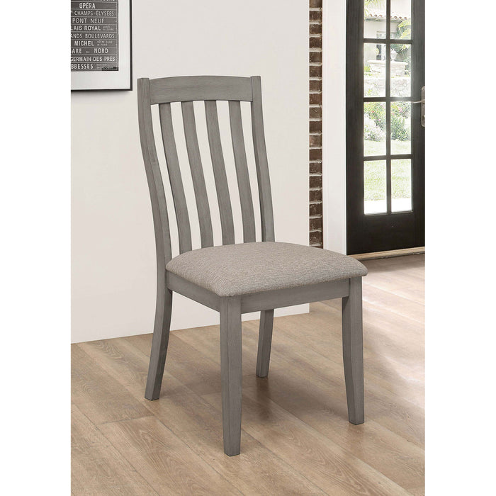 Padded Side Chair (Set of 2) - Gray