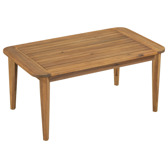 Westin - Outdoor Acacia Wood Coffee Table - Teak / Beige