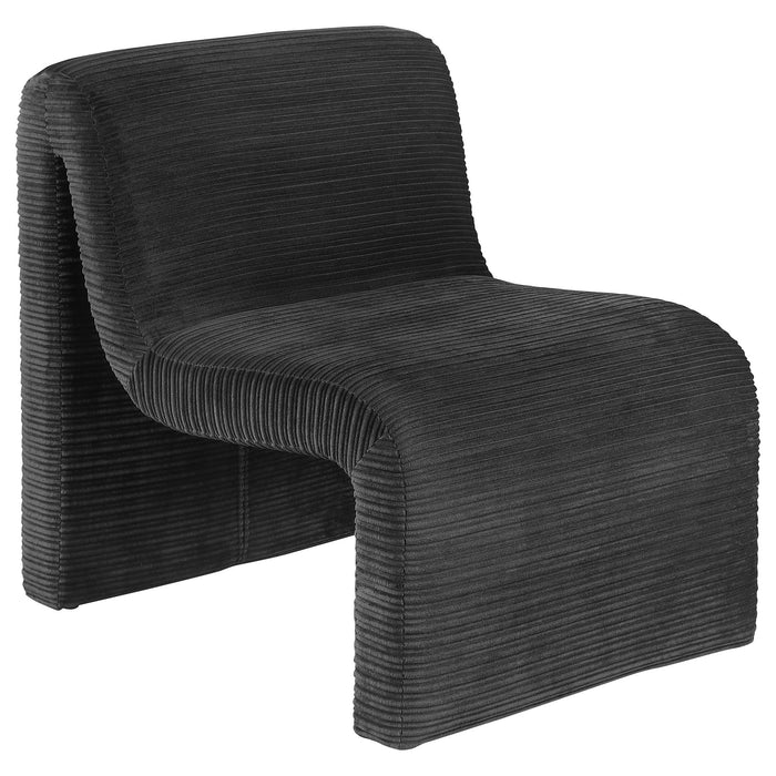 Winne - Curved Armless Accent Chair