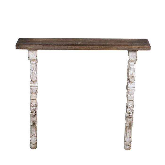 Classic Vintage And Wall Shelf - Brown / Antique White