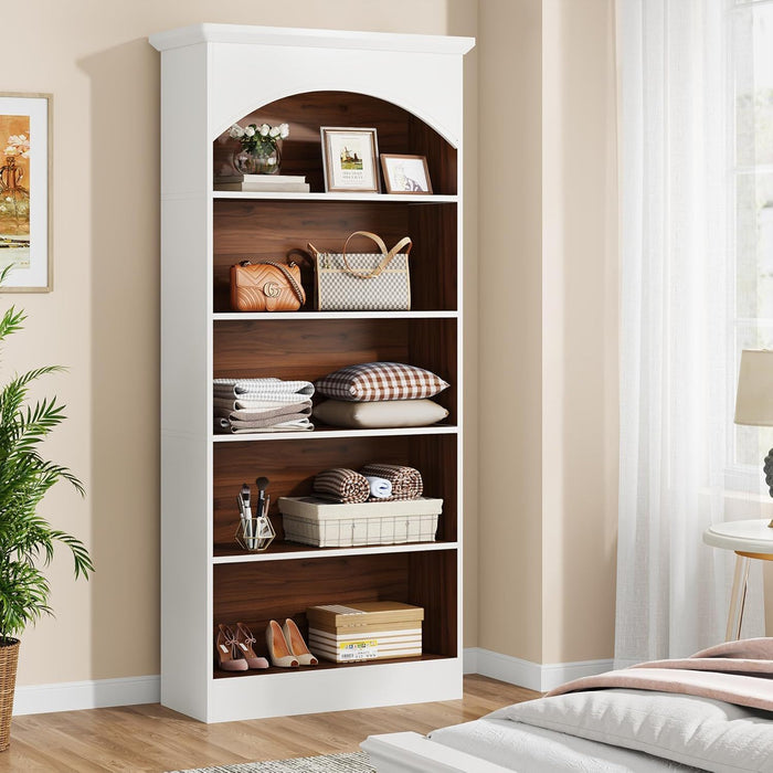 5 Tier Library Bookcase For Living Room