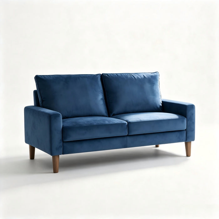 Upholstered Loveseat Sofa, 2 Seater Couch For Living Room Apartment