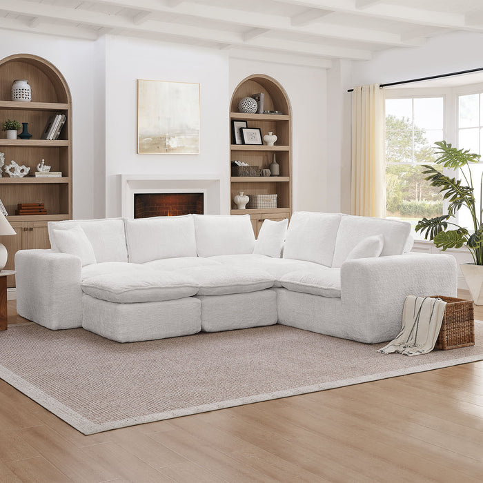 Sectional Sofa With Moveable Ottoman