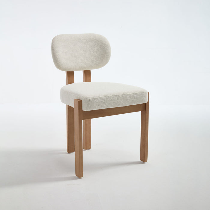 Dining Chairs With Ergonomic Backrest And Adjustable Feet (Set of 2)