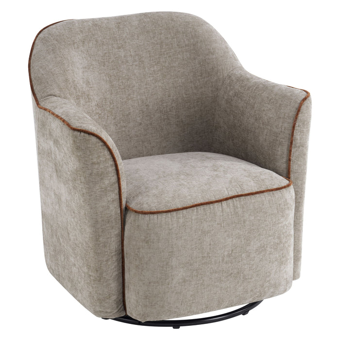 360° Swivel Accent Chair With Flared Arms