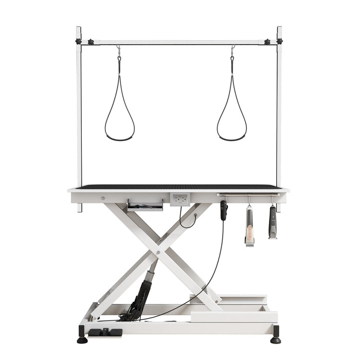 Super Deluxe Electric Pet Grooming Table, Height Adjustable