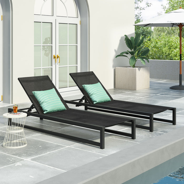 Venice - Classic Chaise Lounge With Adjustable Aluminum Frame