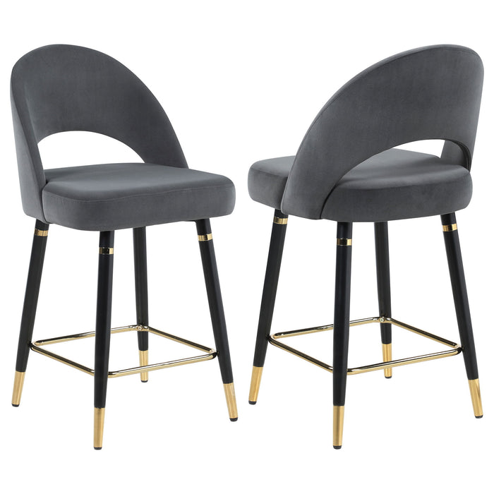 Open Back Counter Height Stools (Set of 2)