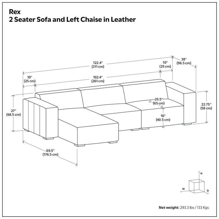 Rex - Handcrafted Sectional Sofa