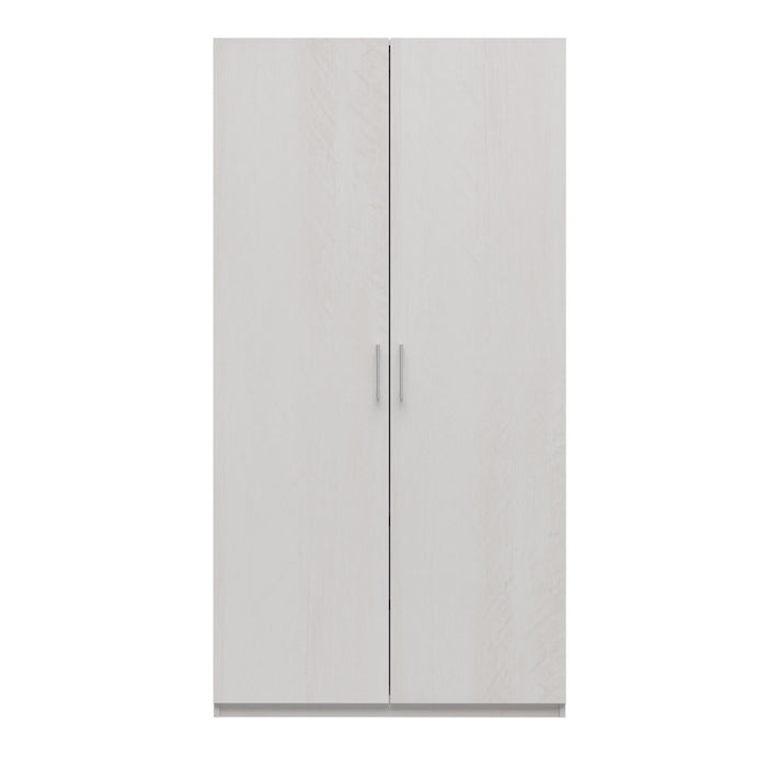 Suite Style Modular Extra Wide Wardrobe With Drawers - White