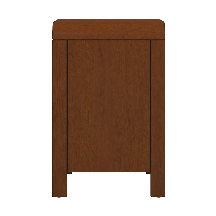 Lionel - Mid-Century Modern Nightstand 2 Drawer - Brown