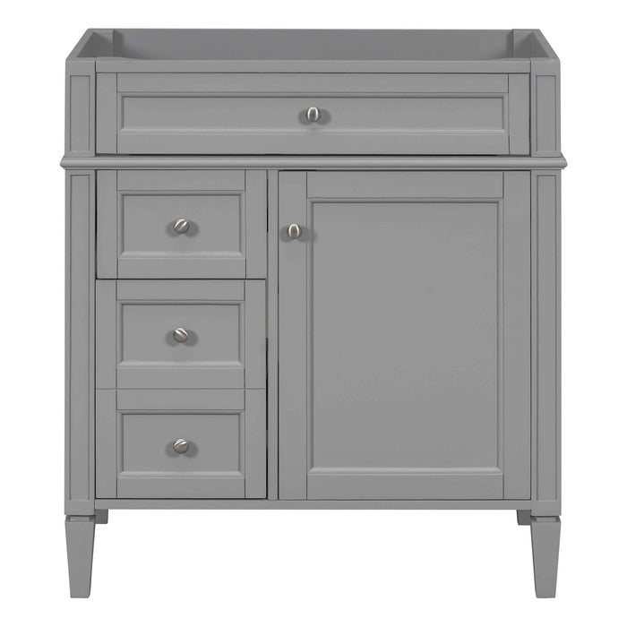 Bathroom Vanity With 2 Drawers And Tip-Out Drawer, Storage Cabinet