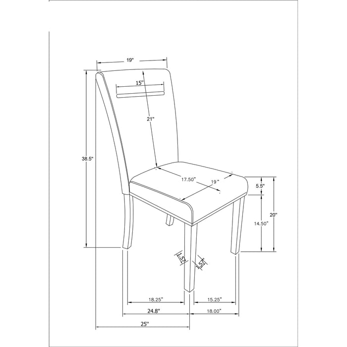 Extra Padded Dining Chair (Set of 2)