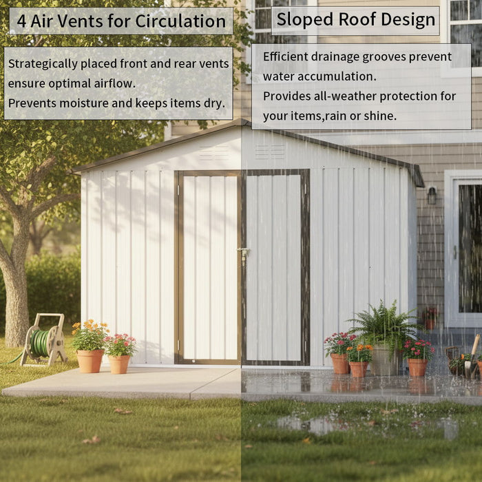 10' x 12' Garden Sheds Outdoor Storage Sheds