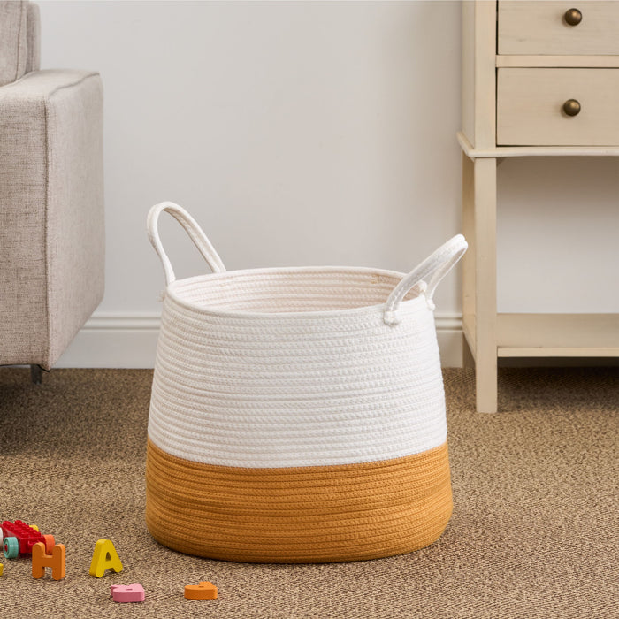 Francis - Cotton Round Laundry And Storage Basket