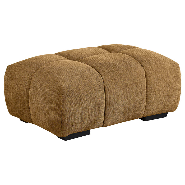 Calla - Rectangular Tufted Ottoman - Amber