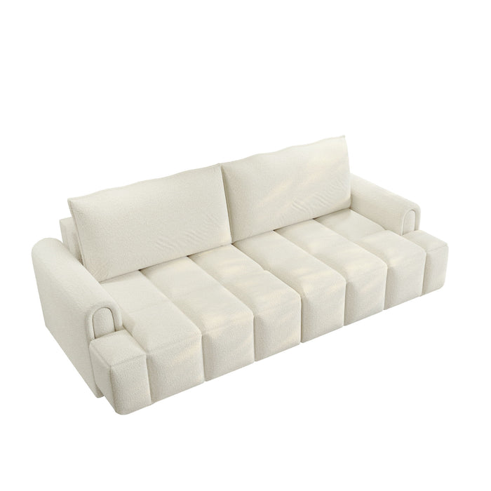 4-Seater Modern Couch With Seats Storage