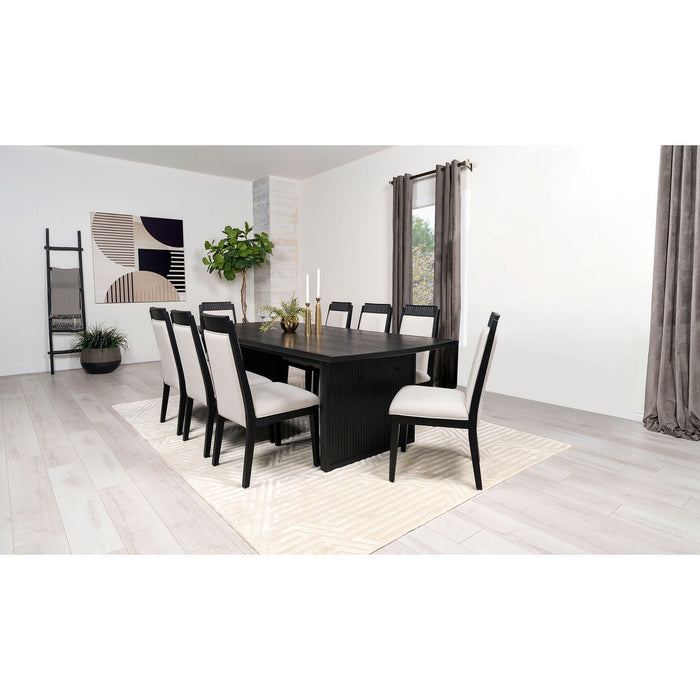 Ennis - 9 Piece Dining Table Set With Chairs - Black
