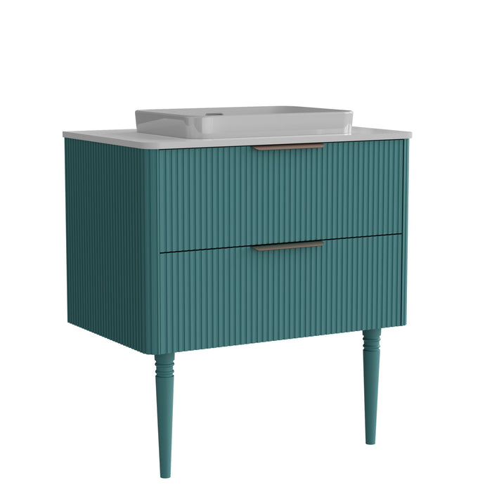 Elena - Modern Bathroom Vanity With Sink With Ample Storage, 2 Soft Close Drawers