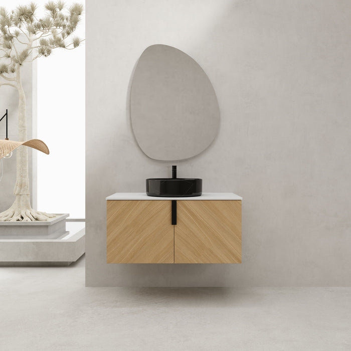 Wall Mounted Bathroom Vanity & Art Sink