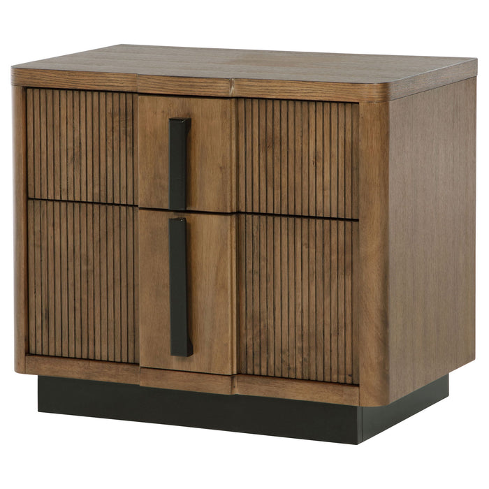 Moraga - 2 Drawer Nightstand - Ash Brown
