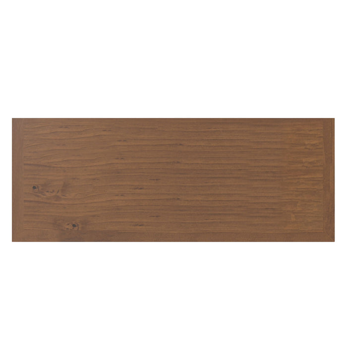 Amherst - TV Media Stand - Medium Saddle Brown