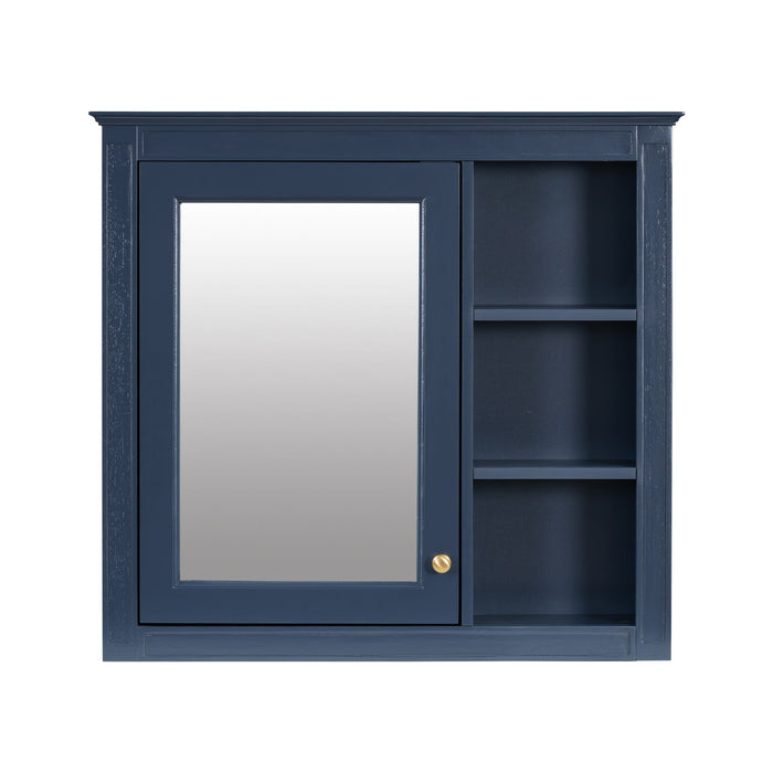 Wall Mounted Medicine Cabinet With Mirror And 3 Open Shelves