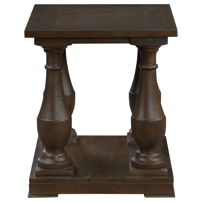 Byer - Rectangular Side End Table Coffee - Coffee
