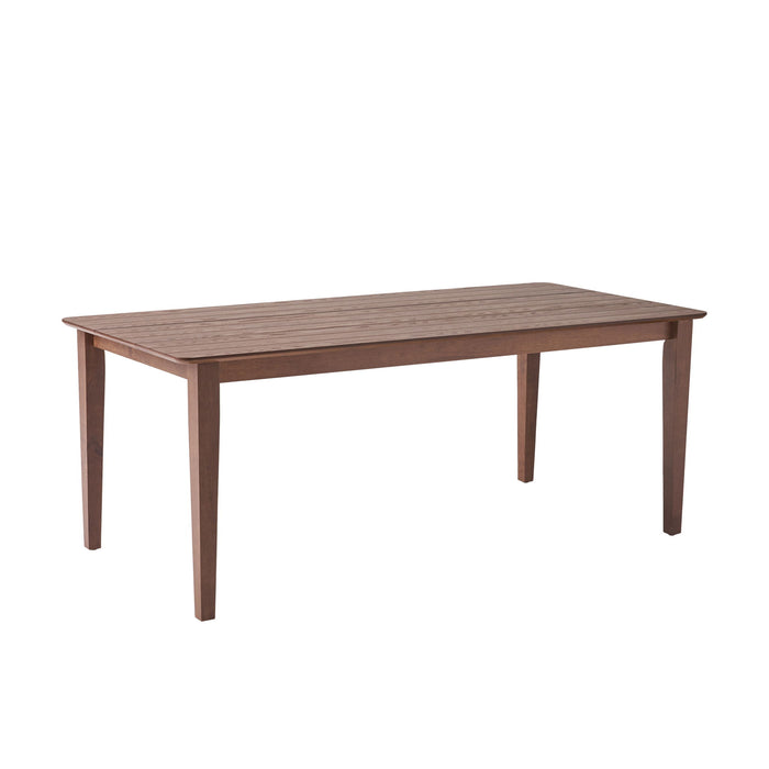 Farmhouse Charm Dining Table With Square Leg