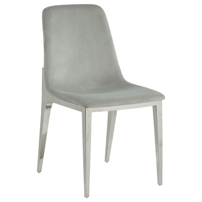 Upholstered Dining Side Chairs (Set of 4) - Gray