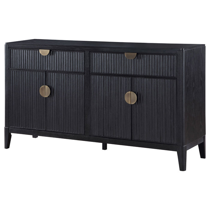 Mason - 2 Drawer Sideboard Storage Furniture - Black