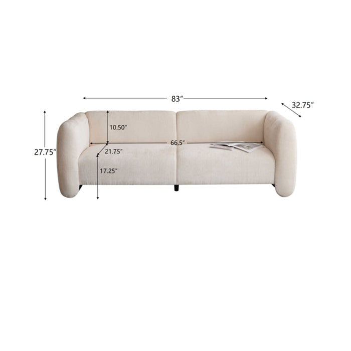 Tonson - 3 Seater Sofa, Wave Design