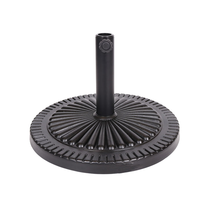 Resin Umbrella Base - Black Rock