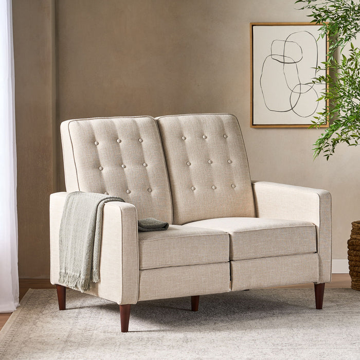 Manville - Contemporary Tufted Loveseat Pushback Recliner