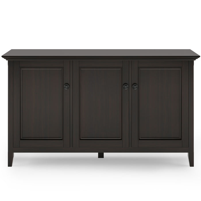 Amherst - Wide 3 Door Storage Cabinet - Hickory Brown