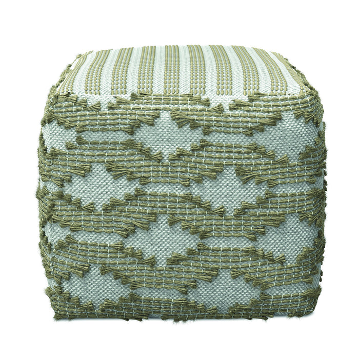 Rowan - Square Pouf Ottoman - Natural