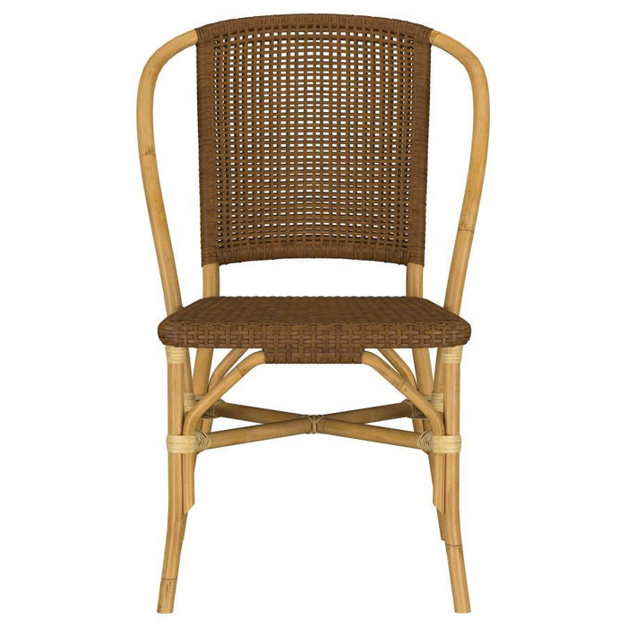 Lexley - Woven Rattan Dining Side Chair (Set of 2) - Brown