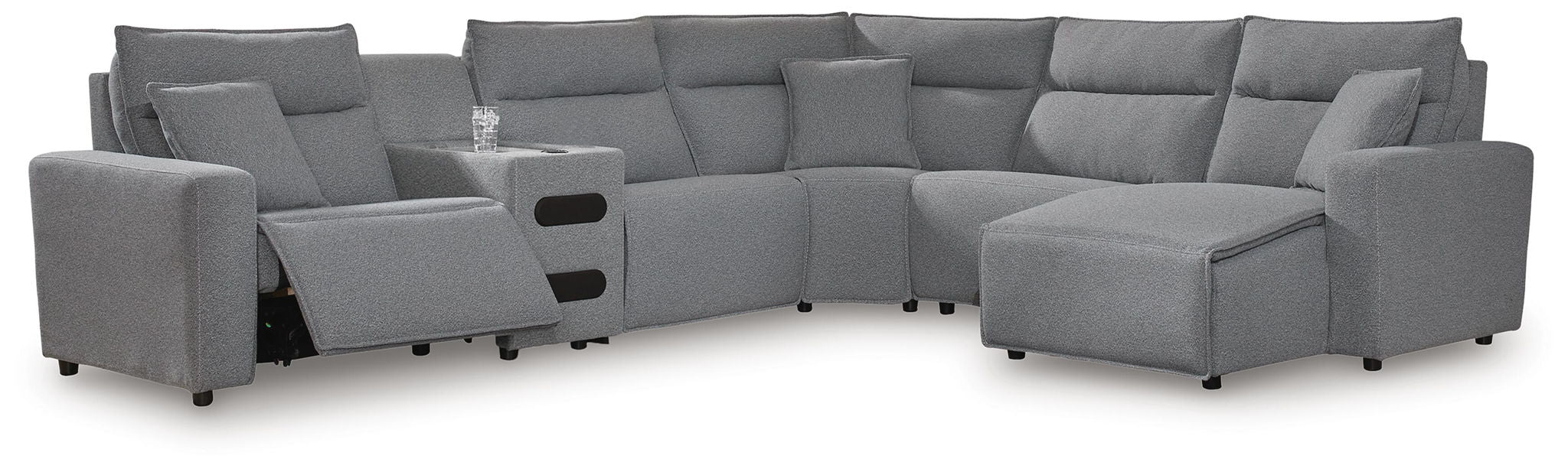 Modmax II - Reclining Sectional - Salt And Pepper