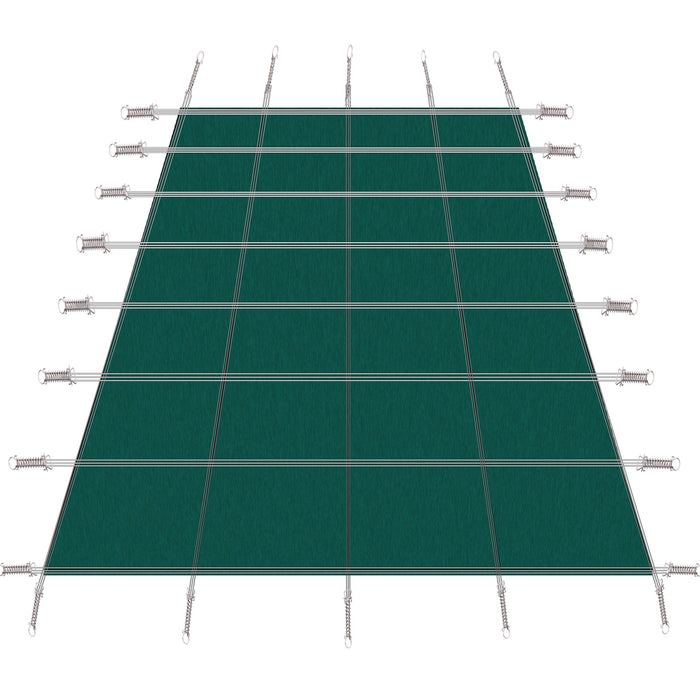 Inground Rectangle Winter Safety Pool Cover, Solid Safety