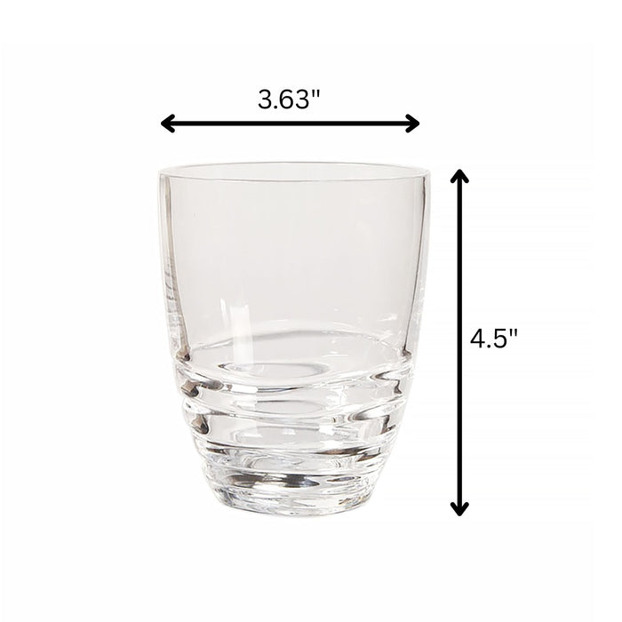 Leading Ware Swirl Acrylic Drinking Glasses (Set of 4)