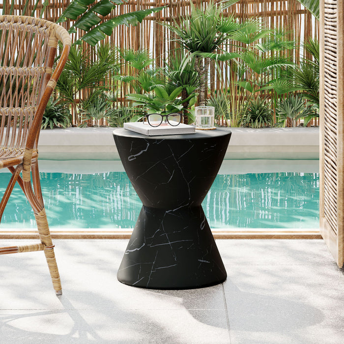 Outdoor, Lightweight Concrete Side Table