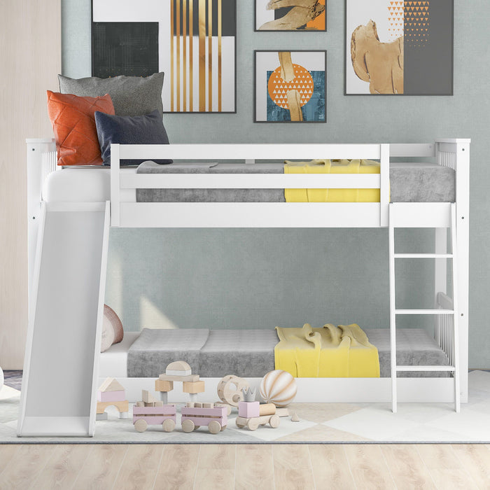 Bunk Bed & Convertible Slide And Ladder