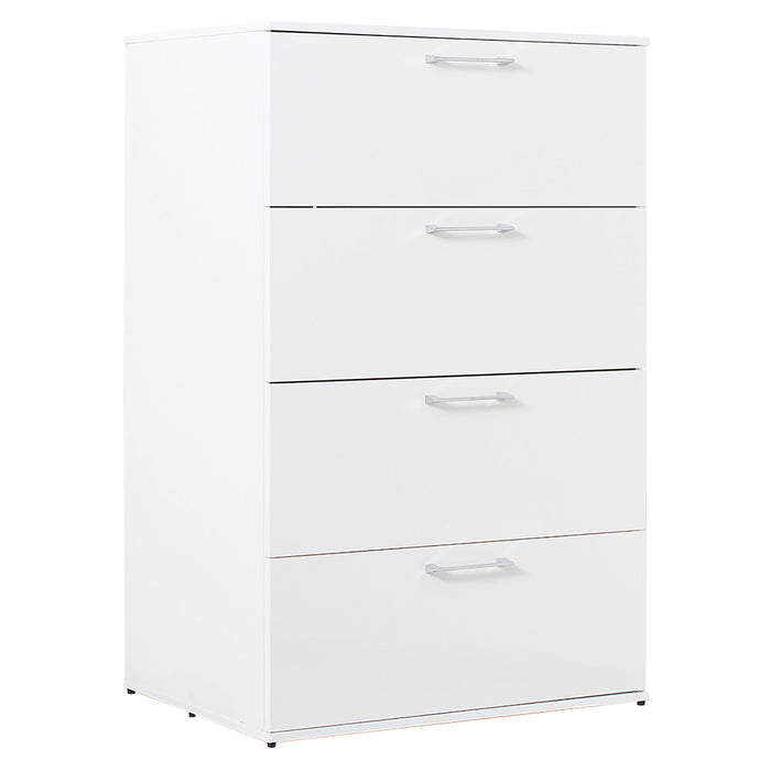 Bliss - Glossy 4 Drawer Jumbo Chest With Extra Deep Storage