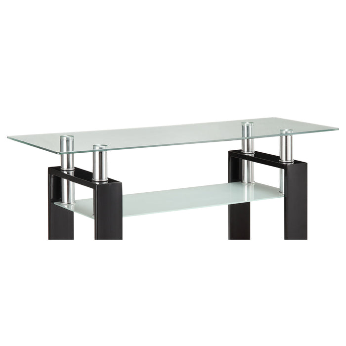 Randall - 1 Shelf Rectangular Sofa Table - Black