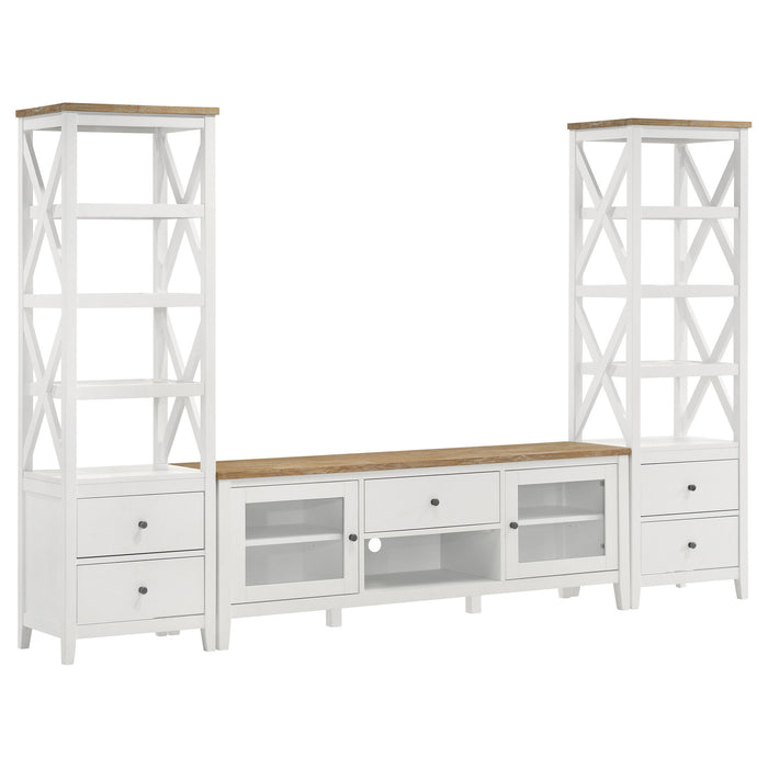 Evanston - 3 Piece 67" TV Stand - White